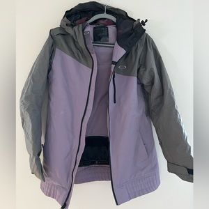 Grey and Purple Oakley Ski/Snowboard Jacket